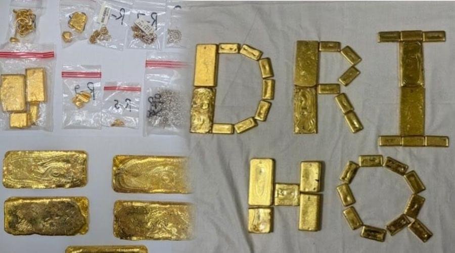 21 किलो विदेशी सोना  जब्त, पांच गिरफ्तार