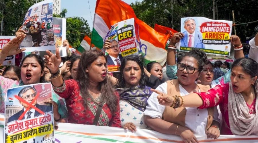 SIR Controversy: देशभर में कांग्रेस का प्रदर्शन, ज्ञानेश कुमार के इस्तीफे की मांग; जानें पूरा मामला