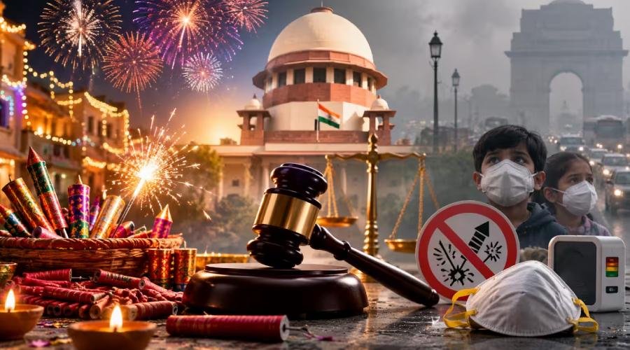 दिवाली पर पटाखों के इस्तेमाल पर सुप्रीम कोर्ट की चिंता, प्रदूषण घटाने के लिए जागरूकता पर जोर