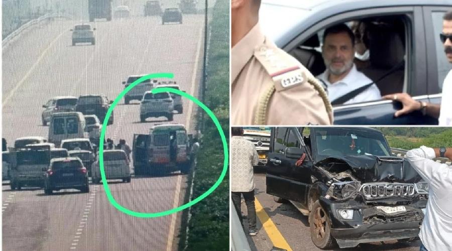 UP: पूर्वांचल एक्सप्रेसवे पर राहुल गांधी के काफिले की गाड़ियां टकराईं, कई लोगों को चोटें